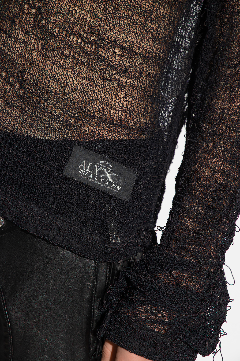 SchaferandweinerShops Japan - Black Mesh hoodie 1017 ALYX